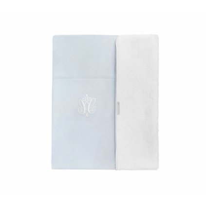 plyšová deka detská bledomodrá nunobaby.sk