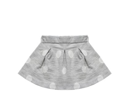 Nanán elegantná tylová sukňa šedá s bodkami