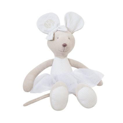 dekorácia myška balerína béžová nunobaby.sk