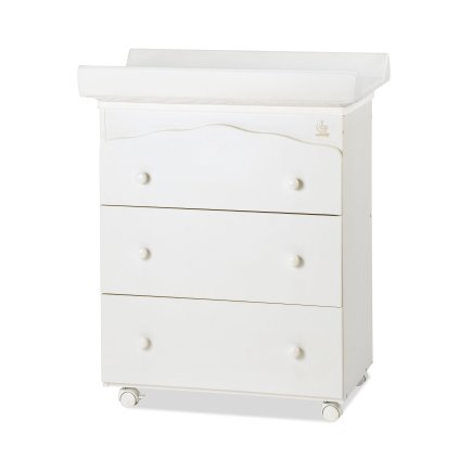 prebaľovací pult s vaničkou Flash biela (3v1) nunobaby.sk