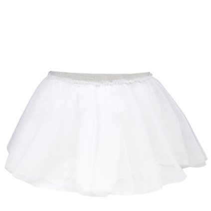 Nanán elegantná tylová sukňa s kvetinkami biela nunobaby.sk