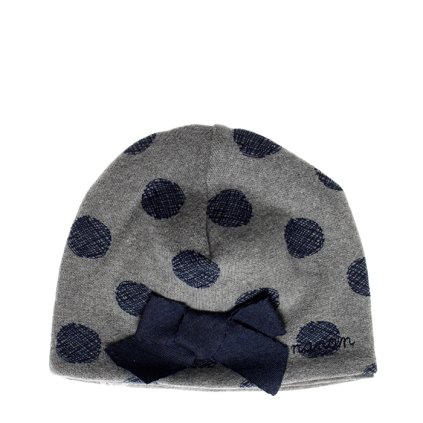Nanán zimná detská čiapka s bodkami bledošedá nunobaby.sk