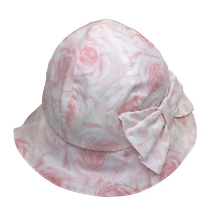 Nanán dievčenský klobúčik s mašlou a viazaním nunobaby.sk