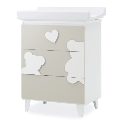 prebaľovací pult s vaničkou Matisse béžová (3v1) nunobaby.sk