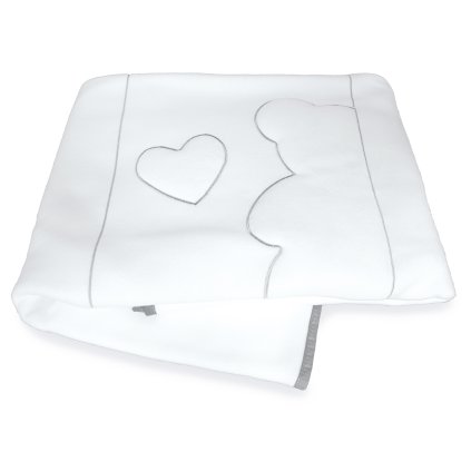 detská fleecová deka do postieľky Matisse šedá 110x150cm nunobaby.sk