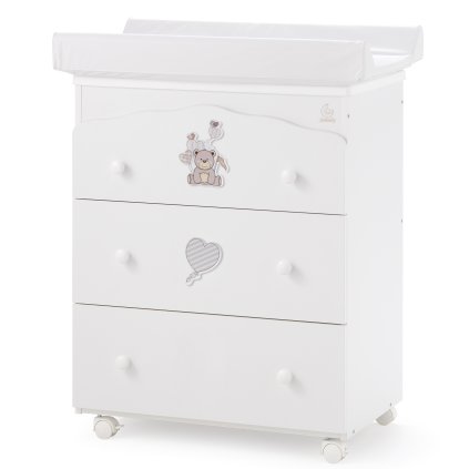 detský prebaľovací pult s vaničkou Kuku (3v1) nunobaby.sk