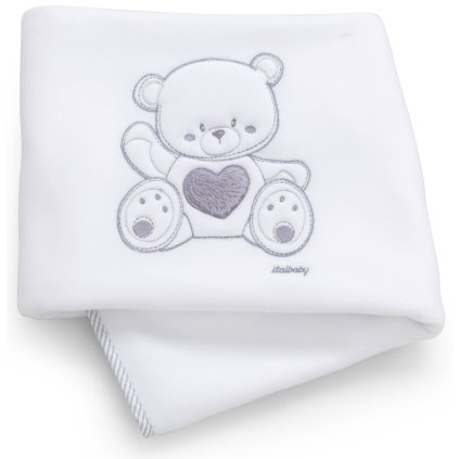 detská fleecová deka do postieľky Jolie šedá 110x150cm nunobaby.sk