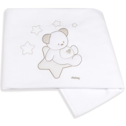 fleecová deka do postieľky Sweet Stars béžová 110x150cm nunobaby.sk