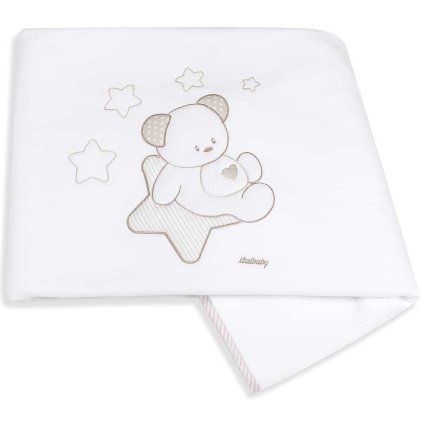 fleecová deka do postieľky Sweet Stars ružová 110x150cm nunobaby,sk