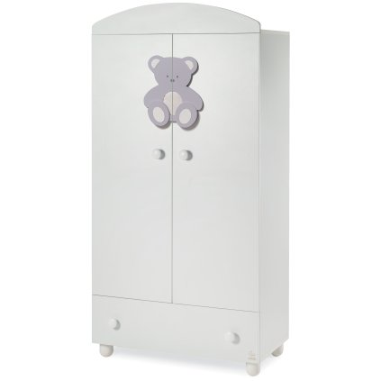 detská šatníková skriňa Peluche šedá nunobaby.sk