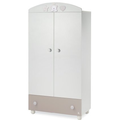 detská šatníková skriňa Baby Re hnedá nunobaby.sk