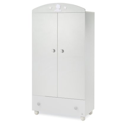 detská šatníková skriňa Popstar biela/béžová nunobaby.sk