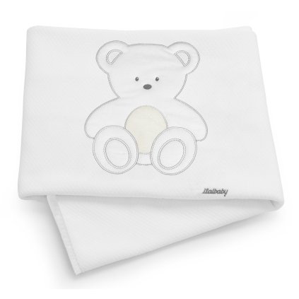 bavlnená deka do postieľky Peluche béžová 110x150cm nunobaby.sk