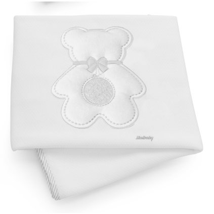 bavlnená deka do detskej postieľky Fiocco biela 110x150cm nunobaby.sk