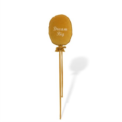 dekorácia do detskej izby Plyšový balón velur horčicový nunobaby.sk