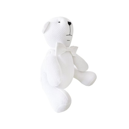 dekoratívny medvedík biely nunobaby.sk