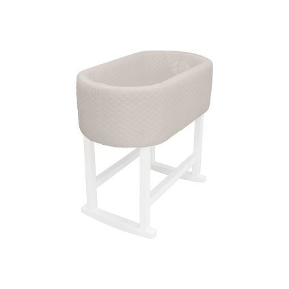 detská čalúnená kolíska s matracom béžová nunobaby.sk