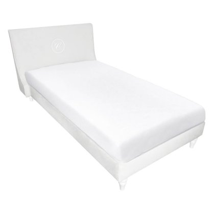 detská čalúnená posteľ slonovinová 200x90cm nunobaby.sk