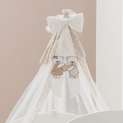 baldachýn nad postieľku Dolci Coccole béžová nunobaby.sk