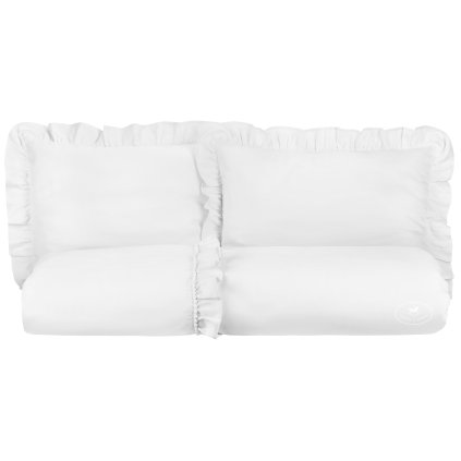 posteľné obliečky bavlnený satén 140x200 biela nunobaby.sk