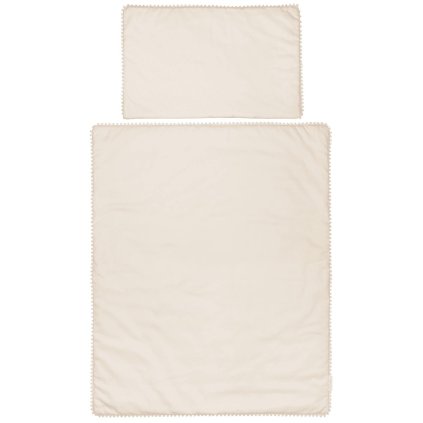 detské posteľné obliečky bavlnený satén vanilka 2 nunobaby.sk
