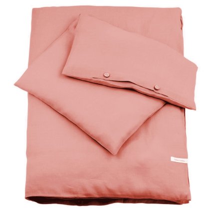 detské obliečky 100% ľan 100x135cm marhuľa nunobaby.sk