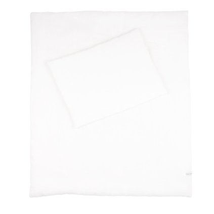 Pure Nature detské obliečky do postieľky s výplňou zo 100% ľanu biela