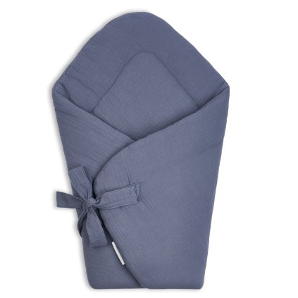 detská zavinovačka mušelinová bavlna modrá nunobaby.sk