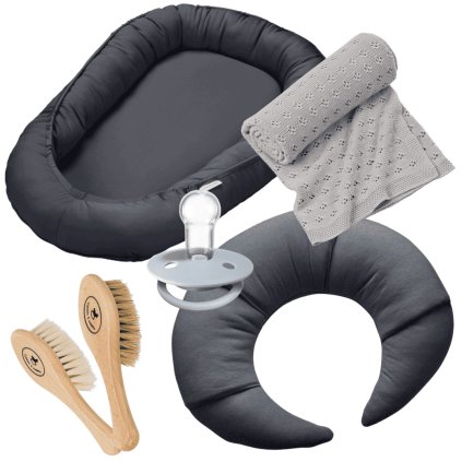 novorodenecká súprava Minimal antracit nunobaby.sk