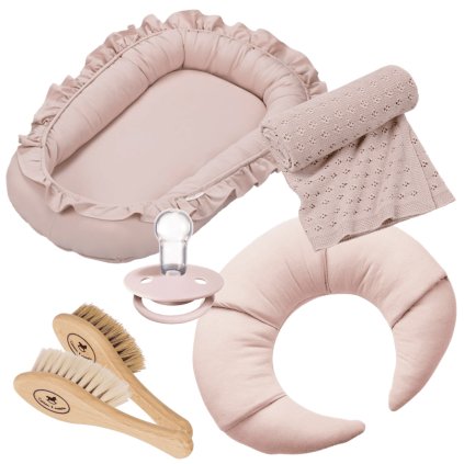 novorodenecká súprava Maxi pudrovo ružová nunobaby.sk