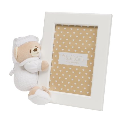 Nanán drevený fotorámik Tato biely nunobaby.sk