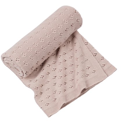 detská bambusová deka ružová nunobaby.sk
