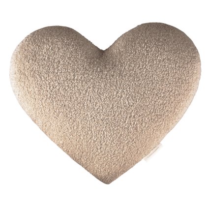 Cotton & Sweets Boho dekoračný vankúš srdce čokoláda nunobaby.sk
