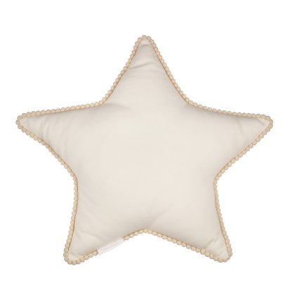 Cotton & Sweets Boho Bubble dekoračný vankúš hviezda vanilka nunobaby.sk