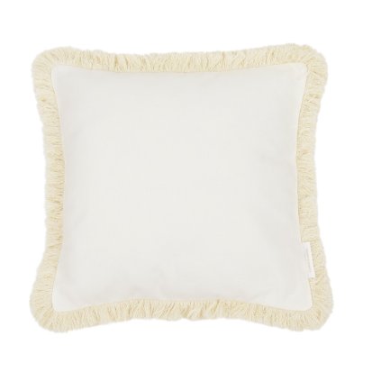 Boho vankúš zdobený strapcami vanilka nunobaby.sk