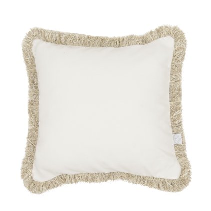 dekoračný vankúš so strapcami vanilka s béžovou nunobaby.sk