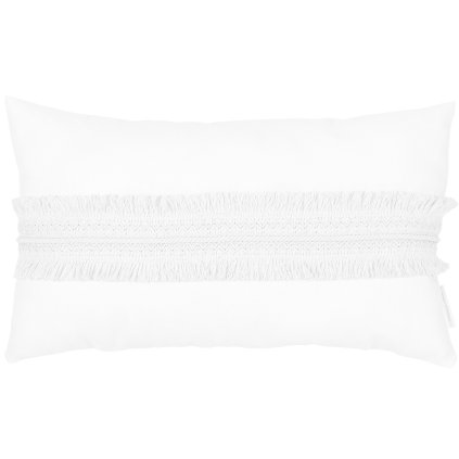 Boho dekoračný vankúš so strapcami biely 3 nunobaby.sk