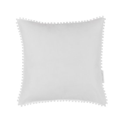 Soft dekoračný vankúš zo saténovej bavlny biely nunobaby.sk