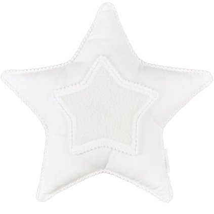 Boho star dekoračný vankúš hviezda 2 biely nunobaby.sk