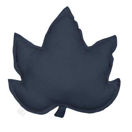 Pure Nature dekoračný vankúš javorový list zo 100% ľanu antracit 2 nunobaby.sk