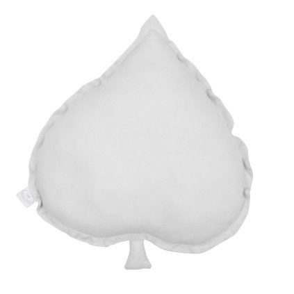 Pure Nature dekoračný vankúš lipový list zo 100% ľanu bledo šedá nunobaby.sk