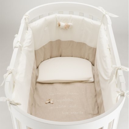 Nanán 4-dielna súprava do oválnej postieľky Tato – univerzálna výbava pre bábätko