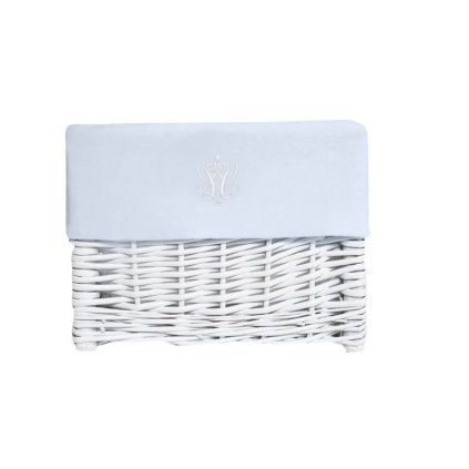 Caramella Baby Blue prútený košík modrý stredný nunobaby.sk