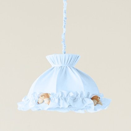 puccio pendant lamp coupole light blue 3109 8925
