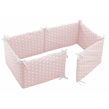 Mantinel okolo postieľky STARLETTE ružový