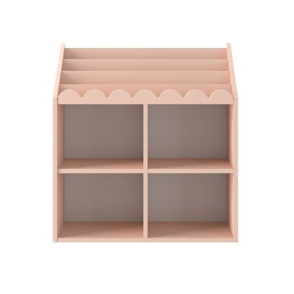 Detská domčeková knižnica ružová nunobaby 1