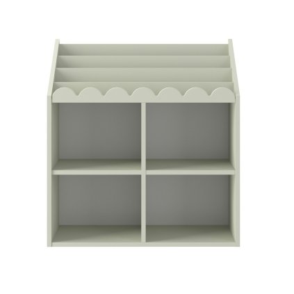 Detská domčeková knižnica olivová nunobaby 1