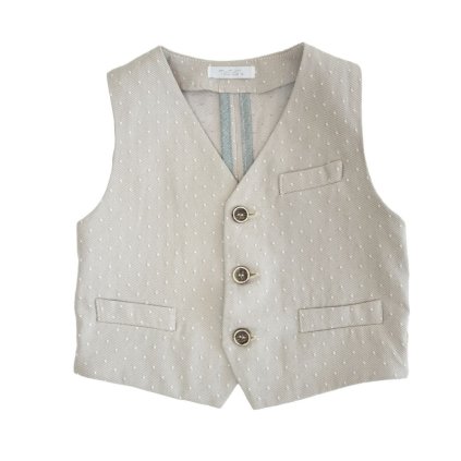 Nanán chlapčenská vesta – béžová