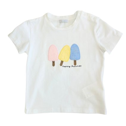 Nanán detské tričko nanuky - biele