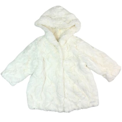 Nanán kožušinový kabátik biely- luxusný a hrejivý